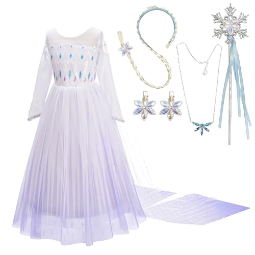 Lito Angels Kinder Mädchen Prinzessin Elsa Weißes Kleid Kostüm mit Umhang und Zubehör, Eiskönigin 2 Verkleidung Größe 11-12 Jahre 152, 262 Lito Angels Kinder Mädchen Prinzessin Elsa Weißes Kleid Kostüm mit Umhang und Zubehör, Eiskönigin 2 Verkleidung Größe 11-12 Jahre 152, 262 von Lito Angels