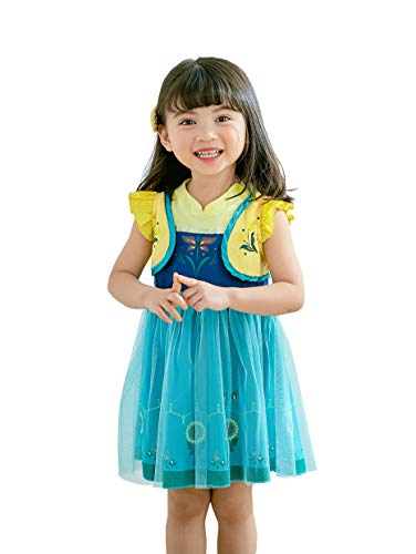Lito Angels Kleinkind Mädchen Prinzessin Anna Kleid Eiskönigin Verkleiden Kostüm Casual Kurzarm Größe 18-24 Monate 92 Lito Angels Kleinkind Mädchen Prinzessin Anna Kleid Eiskönigin Verkleiden Kostüm Casual Kurzarm Größe 18-24 Monate 92 von Lito Angels