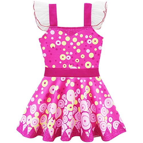 Lito Angels Mia and Me Kostüm Kleid für Kinder Mädchen Party Verkleidung, Größe Gr. 2-3 Jahre 98, Pink von Lito Angels