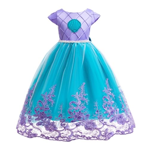 Lito Angels Mädchen Meerjungfrau Prinzessin Kostüm Alter 5-6 Jahre Kinder Arielle Stil Outfit mit Tüllrock für Halloween, Weihnachten, Welttag des Buches & Partys Lito Angels Mädchen Meerjungfrau Prinzessin Kostüm Alter 5-6 Jahre Kinder Arielle Stil Outfit mit Tüllrock für Halloween, Weihnachten, Welttag des Buches & Partys von Lito Angels