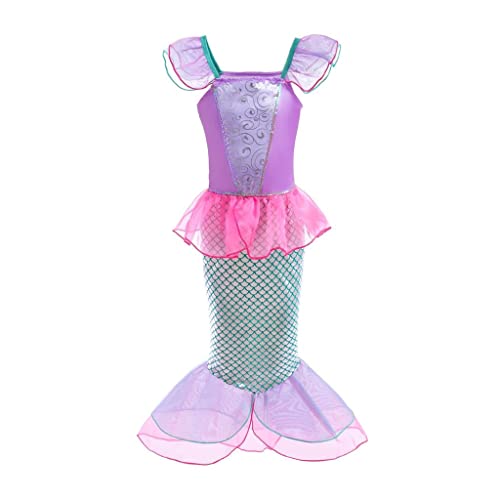 Lito Angels Meerjungfrau Prinzessin Arielle Kostüm Kleid Verkleidung für Kleinkind Mädchen, Größe 4-5 Jahre 110, heißes Rosa Lito Angels Meerjungfrau Prinzessin Arielle Kostüm Kleid Verkleidung für Kleinkind Mädchen, Größe 4-5 Jahre 110, heißes Rosa von Lito Angels