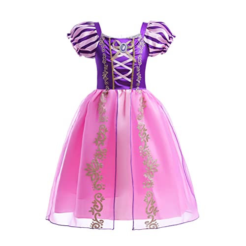 Lito Angels Prinzessin Rapunzel Kostüm Kleid Verkleidung für Kinder Mädchen Größe 13-14 Jahre 164, Lila von Lito Angels