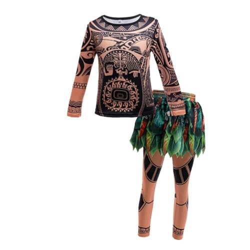 Lito Angels Maui Kostüm für Jungen Langarm Shirt mit Stammesmuster Blattrock Hose Set Karneval Geburtstag Mottoparty Rolle spielen Kinder 4-5 Jahre 110 Lito Angels Maui Kostüm für Jungen Langarm Shirt mit Stammesmuster Blattrock Hose Set Karneval Geburtstag Mottoparty Rolle spielen Kinder 4-5 Jahre 110 von Lito Angels