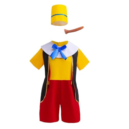 Lito Angels Pinocchio Karneval Kostüm Verkleidung Kleidung mit Hut und Nase für Kleinkind Jungen Größe 2-3 Jahre 98 Lito Angels Pinocchio Karneval Kostüm Verkleidung Kleidung mit Hut und Nase für Kleinkind Jungen Größe 2-3 Jahre 98 von Lito Angels
