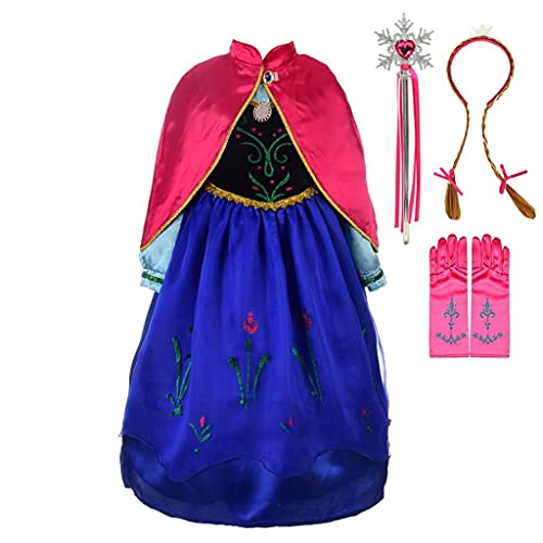 Lito Angels Prinzessin Anna Kostüm Kleid mit Umhang und Zubehör für Kleinkind Mädchen, Eiskönigin Prinzessinnenkleid Verkleiden, Größe 2-3 Jahre 98 Lito Angels Prinzessin Anna Kostüm Kleid mit Umhang und Zubehör für Kleinkind Mädchen, Eiskönigin Prinzessinnenkleid Verkleiden, Größe 2-3 Jahre 98 von Lito Angels