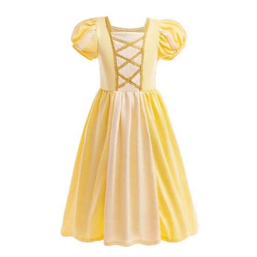 Lito Angels Prinzessin Belle die Schöne und das Biest Kleid Kostüm Verkleidung für Kinder Mädchen Größe 9-10 Jahre 140 (Tag-Nummer 140) von Lito Angels