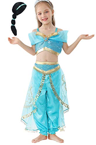 Lito Angels Prinzessin Jasmin Kostüm Kleid für Kleinkind Kinder Mädchen mit Perücke Karneval Halloween Geburtstag Verkleidung Ankleiden Bauchtanz Größe Gr. 4-5 Jahre 104 110 Lito Angels Prinzessin Jasmin Kostüm Kleid für Kleinkind Kinder Mädchen mit Perücke Karneval Halloween Geburtstag Verkleidung Ankleiden Bauchtanz Größe Gr. 4-5 Jahre 104 110 von Lito Angels