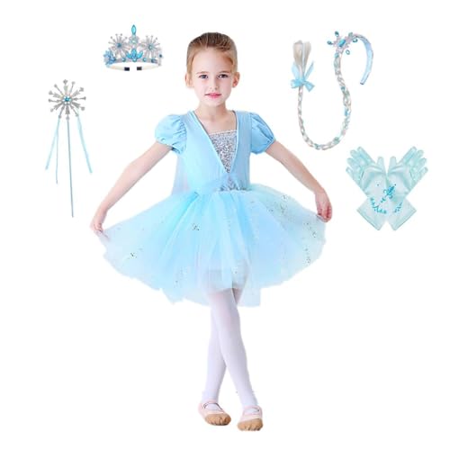 Lito Angels Prinzessin Elsa Ballettkleid Ballerina Kostüm für Baby Mädchen, Ballett Kleid Tutu Tanzkleid mit Umhang und Zubehör Größe 18-24 Monate, Blau Lito Angels Prinzessin Elsa Ballettkleid Ballerina Kostüm für Baby Mädchen, Ballett Kleid Tutu Tanzkleid mit Umhang und Zubehör Größe 18-24 Monate, Blau von Lito Angels
