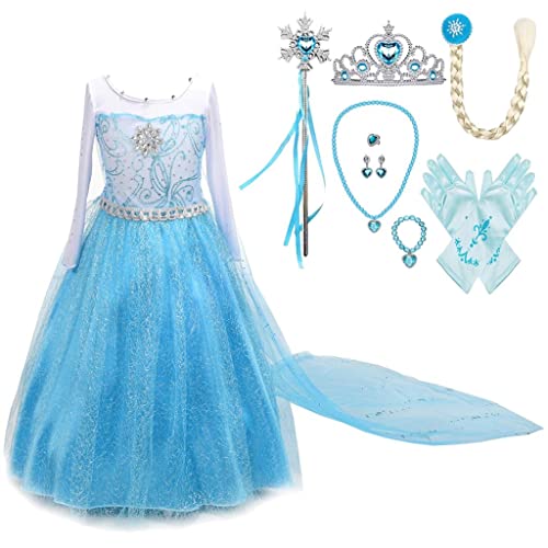 Lito Angels Prinzessin Kleid mit Schleppe und Zubehör für Kinder Mädchen, Kostüm Verkleidung Langarm Größe 3-4 Jahre 104 Stile F Lito Angels Prinzessin Kleid mit Schleppe und Zubehör für Kinder Mädchen, Kostüm Verkleidung Langarm Größe 3-4 Jahre 104 Stile F von Lito Angels