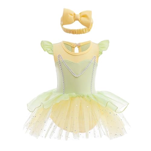 Lito Angels Prinzessin Jasmin Kostüm Kleid Verkleidung für Baby Mädchen, Body Strampler mit Stirnband Größe 12-18 Monate 86 von Lito Angels