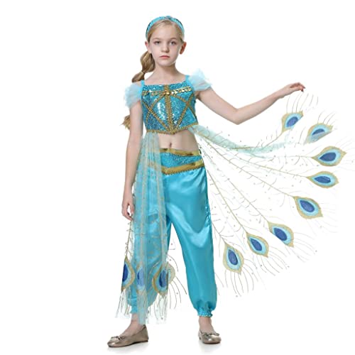 Lito Angels Prinzessin Jasmin Kostüm Kleid Verkleidung für Kinder Mädchen, Top und Hosen Set Größe 9-10 Jahre 140, Stil G Lito Angels Prinzessin Jasmin Kostüm Kleid Verkleidung für Kinder Mädchen, Top und Hosen Set Größe 9-10 Jahre 140, Stil G von Lito Angels