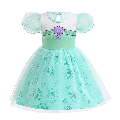Lito Angels Prinzessin Meerjungfrau Kleid für Baby Mädchen, Casual Kostüm Verkleidung Sommerkleid, Größe 12-18 Monate 86 (Tag-Nummer 90) von Lito Angels