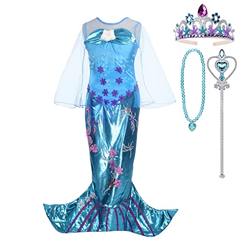Lito Angels Prinzessin Meerjungfrau Kostüm Kleid Verkleidung mit Zubehör für Kleinkind Mädchen Größe 4 Jahre 104 Lito Angels Prinzessin Meerjungfrau Kostüm Kleid Verkleidung mit Zubehör für Kleinkind Mädchen Größe 4 Jahre 104 von Lito Angels