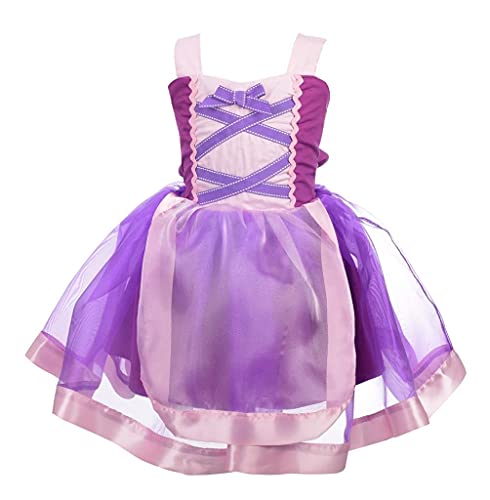 Lito Angels Prinzessin Rapunzel Kleid Kostüm Verkleidung für Baby Mädchen Größe 12-18 Monate, Lila von Lito Angels