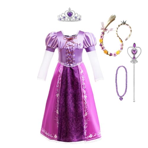 Lito Angels Prinzessin Rapunzel Kostüm Kleid Verkleidung mit Zubehör für Kleinkind Mädchen Größe 3-4 Jahre 104, Violett Lito Angels Prinzessin Rapunzel Kostüm Kleid Verkleidung mit Zubehör für Kleinkind Mädchen Größe 3-4 Jahre 104, Violett von Lito Angels