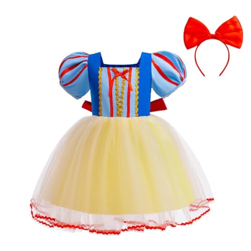 Lito Angels Prinzessin Schneewittchen Kleid mit Stirnband für Kinder Mädchen, Party Kostüm Verkleidung Größe 5-6 Jahre 116 Lito Angels Prinzessin Schneewittchen Kleid mit Stirnband für Kinder Mädchen, Party Kostüm Verkleidung Größe 5-6 Jahre 116 von Lito Angels