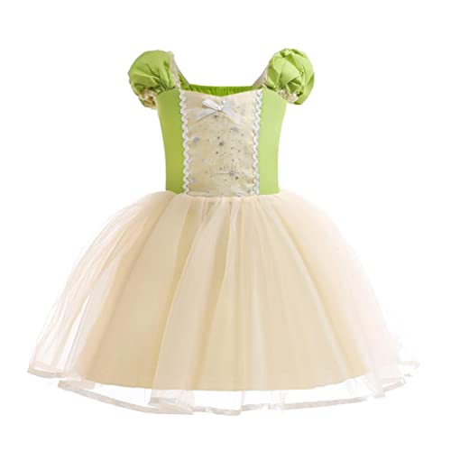 Lito Angels Prinzessin Tiana Kostüm Kleid Verkleidung für Baby Mädchen, Größe 18-24 Monate 92 von Lito Angels