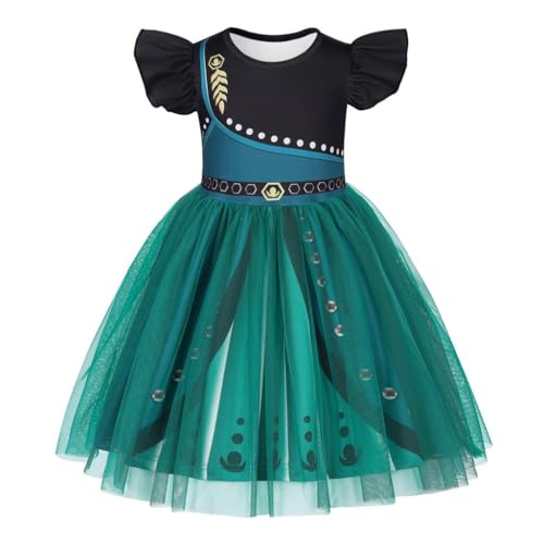 Lito Angels Prinzessinnen Tüll Kleid mit Stretchstoff, Rüschen-Kurzarm Eisprinzessin Leichter Mädchenkleid Faschingskostüm für Geburtstag Karneval Mottoparty Mädchen Größe 3-4 Jahre 104 Grün Lito Angels Prinzessinnen Tüll Kleid mit Stretchstoff, Rüschen-Kurzarm Eisprinzessin Leichter Mädchenkleid Faschingskostüm für Geburtstag Karneval Mottoparty Mädchen Größe 3-4 Jahre 104 Grün von Lito Angels
