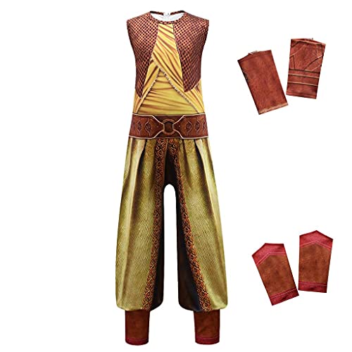 Lito Angels Raya und der Letzte Drache Kostüm Kleid Verkleidung für Kinder Mädchen Größe 6-8 Jahre 122 128, Set A (nur Overall) von Lito Angels