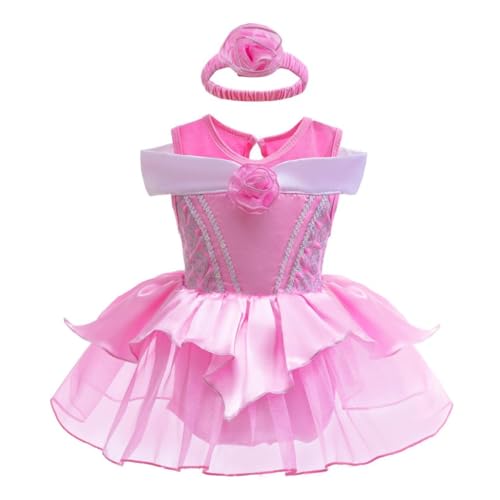 Lito Angels Strampler Prinzessin Aurora für Babys, Mädchen, Verkleidung, Rosa, Party, Geburtstag, Halloween, Karneval, weiches Stirnband, Größe 6-9 Monate Lito Angels Strampler Prinzessin Aurora für Babys, Mädchen, Verkleidung, Rosa, Party, Geburtstag, Halloween, Karneval, weiches Stirnband, Größe 6-9 Monate von Lito Angels