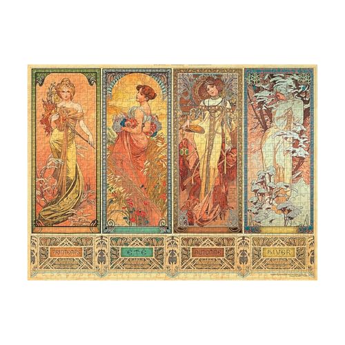 Paperblanks - the Seasons (1900) - Mucha Collection - Jigsaw Puzzle - 1000 Pieces von Paperblanks