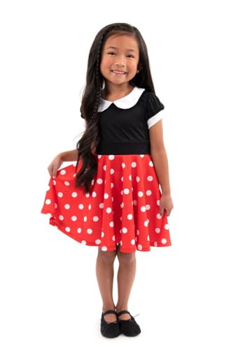 Little Adventures Retro Kleid Polka Dot Kostüm Kindergröße 8 von Little Adventures