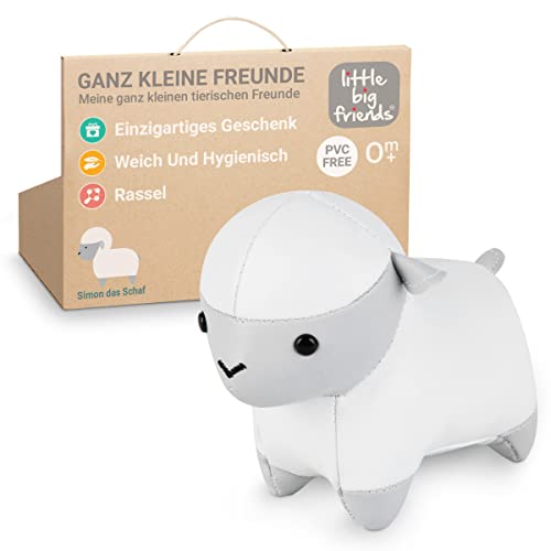 Little Big Friends Kleine Freunde | Rasselspielzeug | Spezielles Stofftier | Leicht zu reinigen | Simon das Schaf Little Big Friends Kleine Freunde | Rasselspielzeug | Spezielles Stofftier | Leicht zu reinigen | Simon das Schaf von Little Big Friends