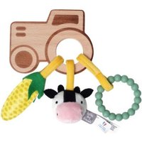 Rassel aus Holz - Bauernhof von Little Big Friends