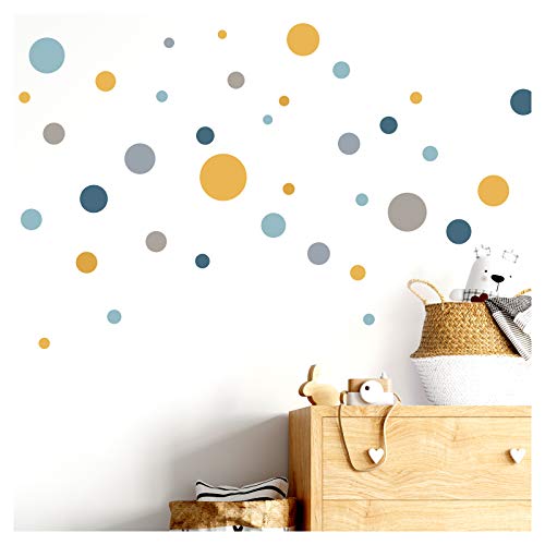 Little Deco Wandaufkleber 86 Punkte Kinderzimmer Mädchen Kreise Junge I blau gelb Mint I Wandtattoo Klebepunkte Wandsticker Set Dots bunt selbstklebend DL386 Little Deco Wandaufkleber 86 Punkte Kinderzimmer Mädchen Kreise Junge I blau gelb Mint I Wandtattoo Klebepunkte Wandsticker Set Dots bunt selbstklebend DL386 von Little Deco