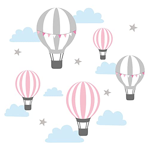 Little Deco Wandsticker Wandtattoo Kinderzimmer Ballon rosa grau Wanddeko Spielzimmer Wandbild Heißluftballon Wandaufkleber Schlafzimmer Mädchen Baby DL524-8 Little Deco Wandsticker Wandtattoo Kinderzimmer Ballon rosa grau Wanddeko Spielzimmer Wandbild Heißluftballon Wandaufkleber Schlafzimmer Mädchen Baby DL524-8 von Little Deco