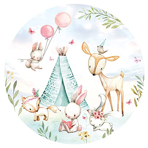 Little Deco Wandtattoo Wandsticker Kinderzimmer Tiere Wandsticker Baby Wanddeko Spielzimmer Wandaufkleber Schlafzimmer Wandbild Mädchen Junge Tapete DL638-4-M von Little Deco