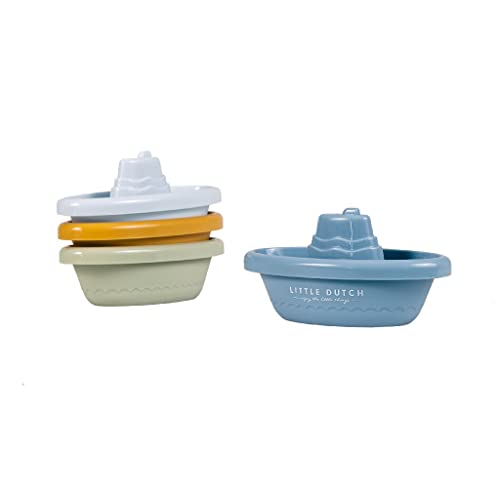 Little Dutch 2007436 Badespielzeug Badeboote 4er Set blau Little Dutch 2007436 Badespielzeug Badeboote 4er Set blau von Little Dutch