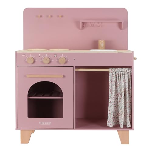 Little Dutch 2501 Holz Kinderküche inkl. Zubehör - rosa von Little Dutch