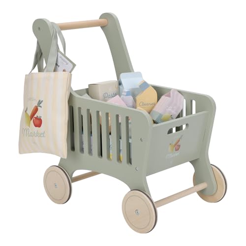 Little Dutch 2509 Holz Einkaufswagen mit Zubehör - Mint Little Dutch 2509 Holz Einkaufswagen mit Zubehör - Mint von Little Dutch