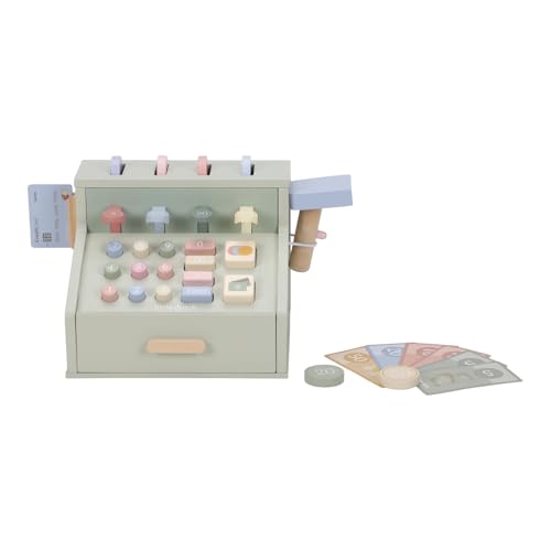 Little Dutch 2511 Holz Spielkasse mit Scanner und Zubehör - Mint von Little Dutch