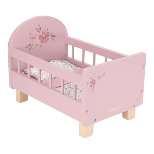 Little Dutch 2517 Holz Puppenbett - rosa von Little Dutch