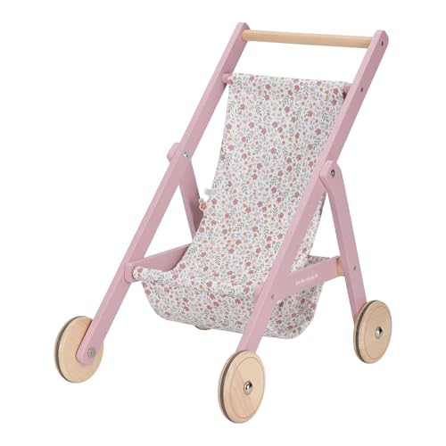 Little Dutch 2518 Holz Puppenbuggy - rosa von Little Dutch