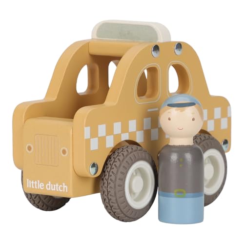 Little Dutch 2533 Holz Auto Taxi - gelb von Little Dutch