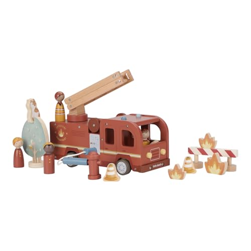 Little Dutch 2536 Holz Auto Drehleiter Feuerwehr - rot Little Dutch 2536 Holz Auto Drehleiter Feuerwehr - rot von Little Dutch