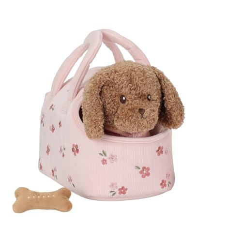 Little Dutch 4518 Stofftier Kuscheltier Hund Jackie mit Zubehör (23 cm) von Little Dutch