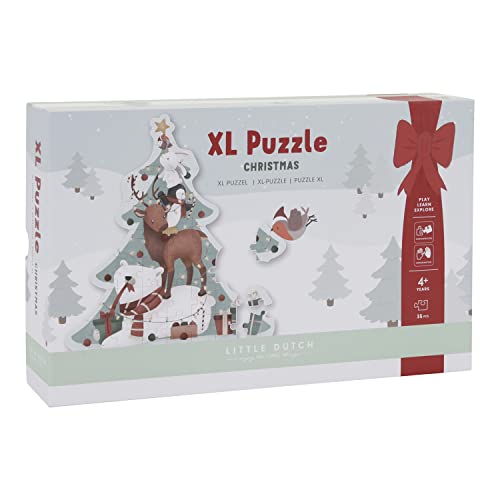 Little Dutch 4860 Puzzle Weihnachten XL von Little Dutch