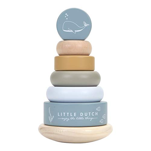 Little Dutch 7013 Holz Ring Stapelturm - Ocean blau Little Dutch 7013 Holz Ring Stapelturm - Ocean blau von Little Dutch