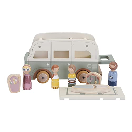 Little Dutch 7098 FSC Holz Auto Vintage Camper inkl. Spielfiguren von Little Dutch
