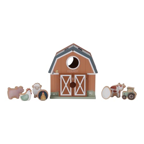 Little Dutch 7147 FSC Holz Steckspiel Sortierspiel Bauernhaus - Little Farm von Little Dutch