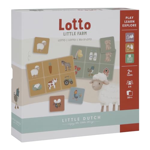 Little Dutch 7163 Lotto Spiel Bauernhof - Little Farm von Little Dutch