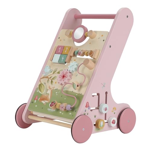 Little Dutch 7332 FSC Holz Activity Laufwagen - Fairy Garden rosa von Little Dutch