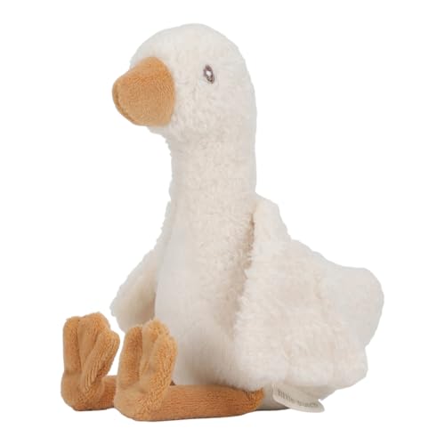 Little Dutch 8404 Plüschtier Kleine Gans - Newborn Naturals weiß (17 cm) von Little Dutch