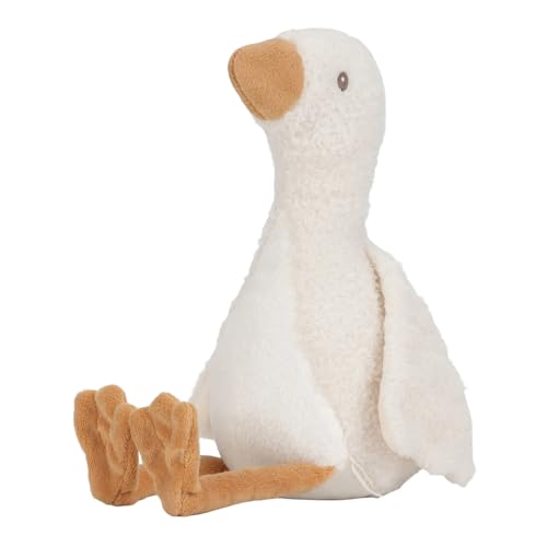 Little Dutch 8405 Plüschtier Kleine Gans - Newborn Naturals weiß (25 cm) von Little Dutch