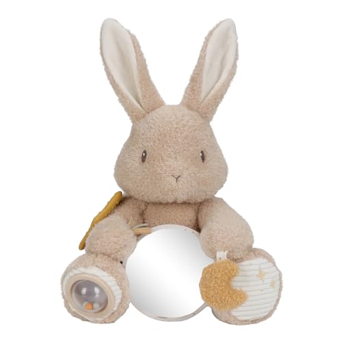 Little Dutch 8430 Activity Plüschtier Hase - Baby Bunny - Newborn Naturals von Little Dutch
