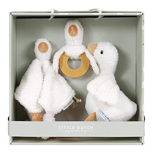 Little Dutch 8515 Geschenkset 3-teilig (Schmusetuch, Greifling, Stofftier) - Little Goose/Kleine Gans von Little Dutch